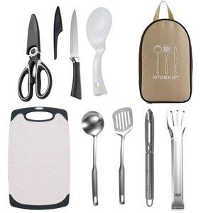 Camping Utensil Set Camping Kitchen Set Cookware  11 Pcs Accessories (1 Pack)